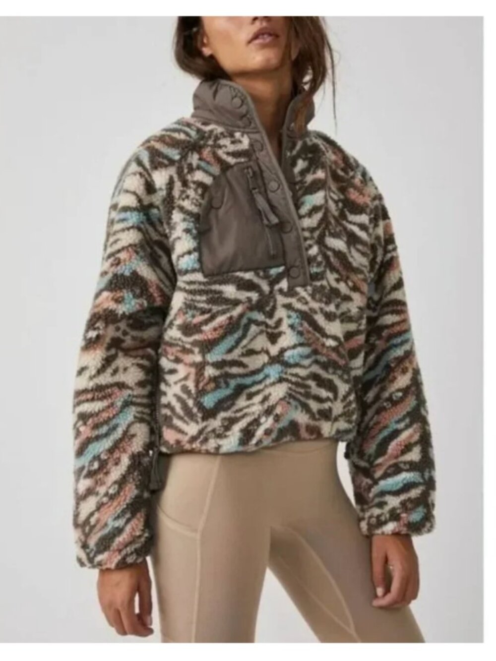 Free People Rocky Ridge Pullover Desert Combo S